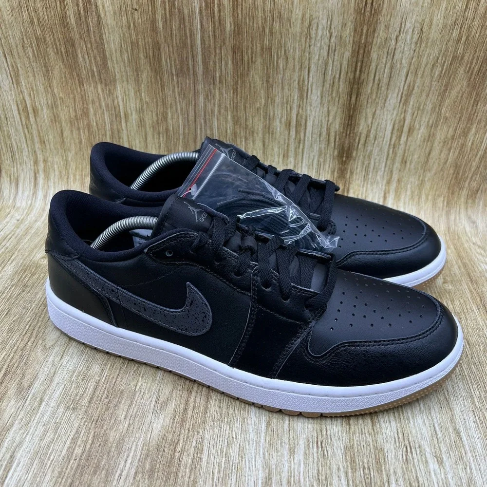 Nike Air Jordan 1 Low Golf Men's Size 11.5 Black White Gum Sneakers DD9315-005